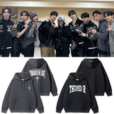 Casual KPOP Letter Pullover Hoodie